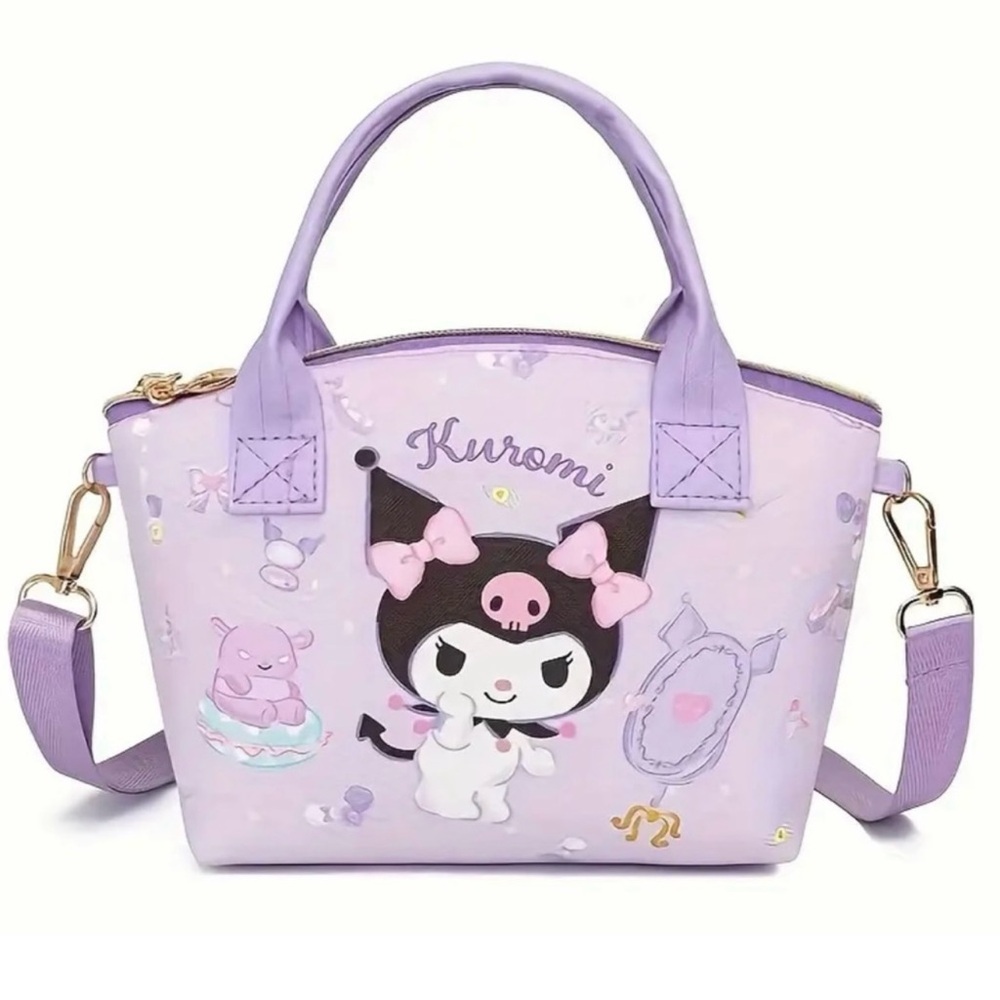 Lavender Sanrio Kuromi Kawaii Multi Functional Bag NIP